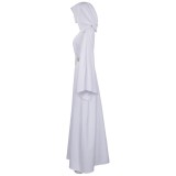 Princess Leia White Dress Suit Cosplay Costume Halloween Carnival Outfit