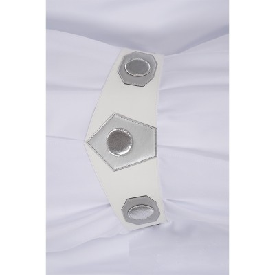 Princess Leia White Dress Suit Cosplay Costume Halloween Carnival Outfit