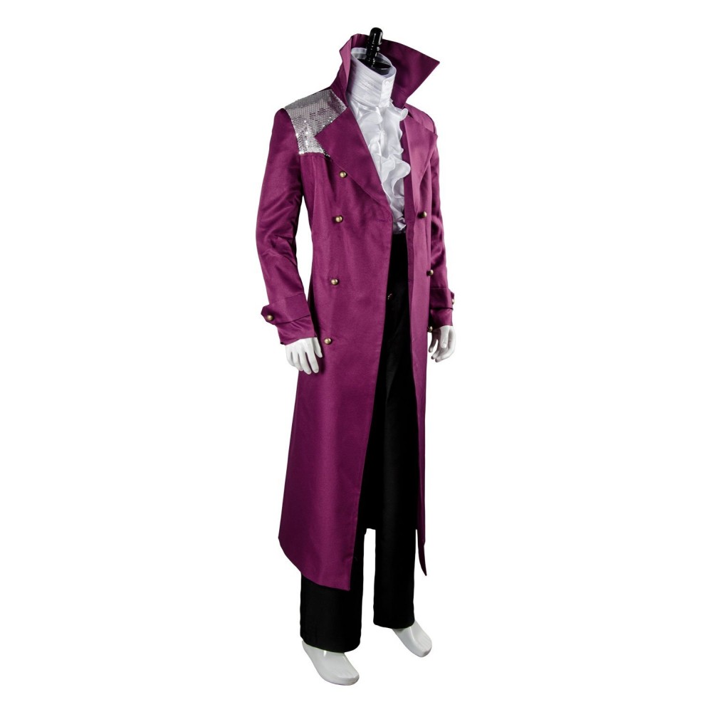 Purple Rain Prince Rogers Nelson Party Suit Cosplay Costume Halloween Carnival Outfit