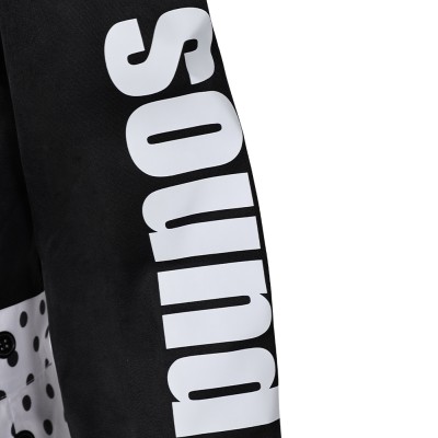 Prince Rogers Nelson Costume de Cosplay Black Dot White Suit des années 90 Tenue pour Halloween Carnaval