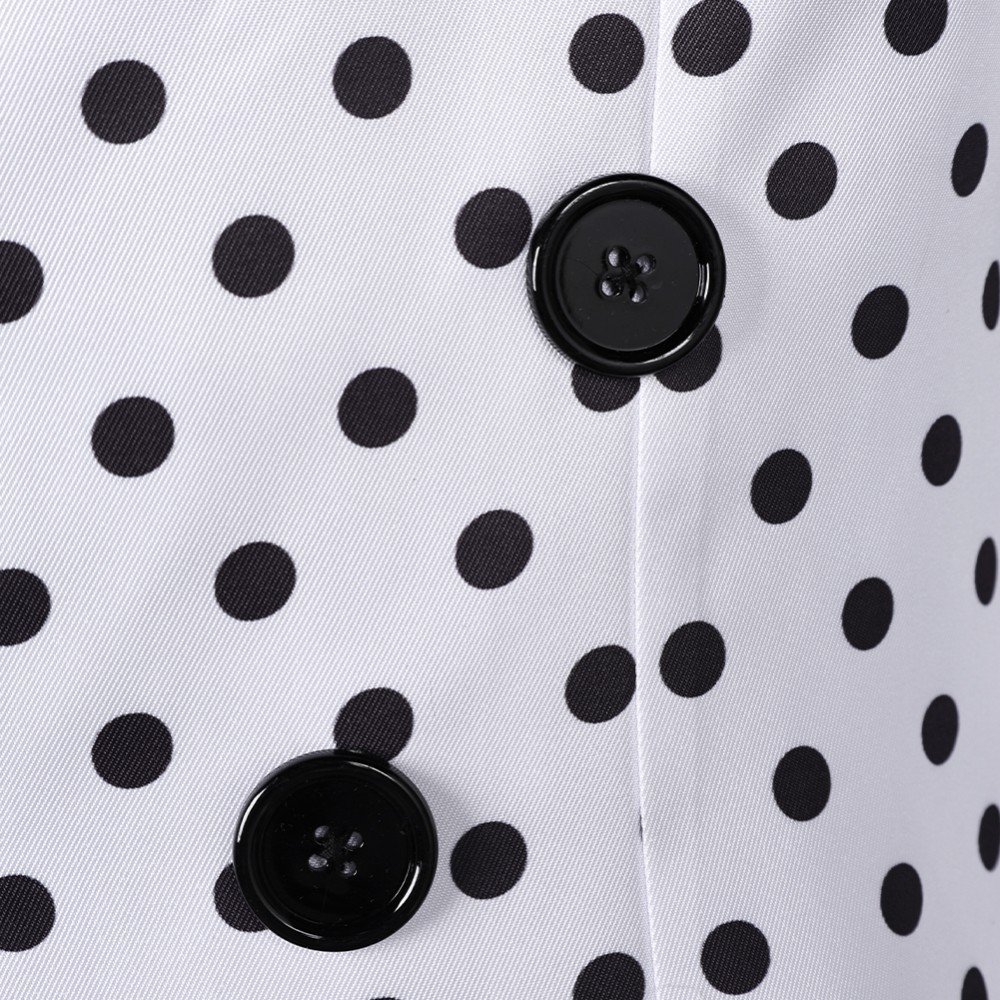 Prince Rogers Nelson Costume de Cosplay Black Dot White Suit des années 90 Tenue pour Halloween Carnaval