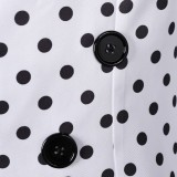Prince Rogers Nelson Costume de Cosplay Black Dot White Suit des années 90 Tenue pour Halloween Carnaval
