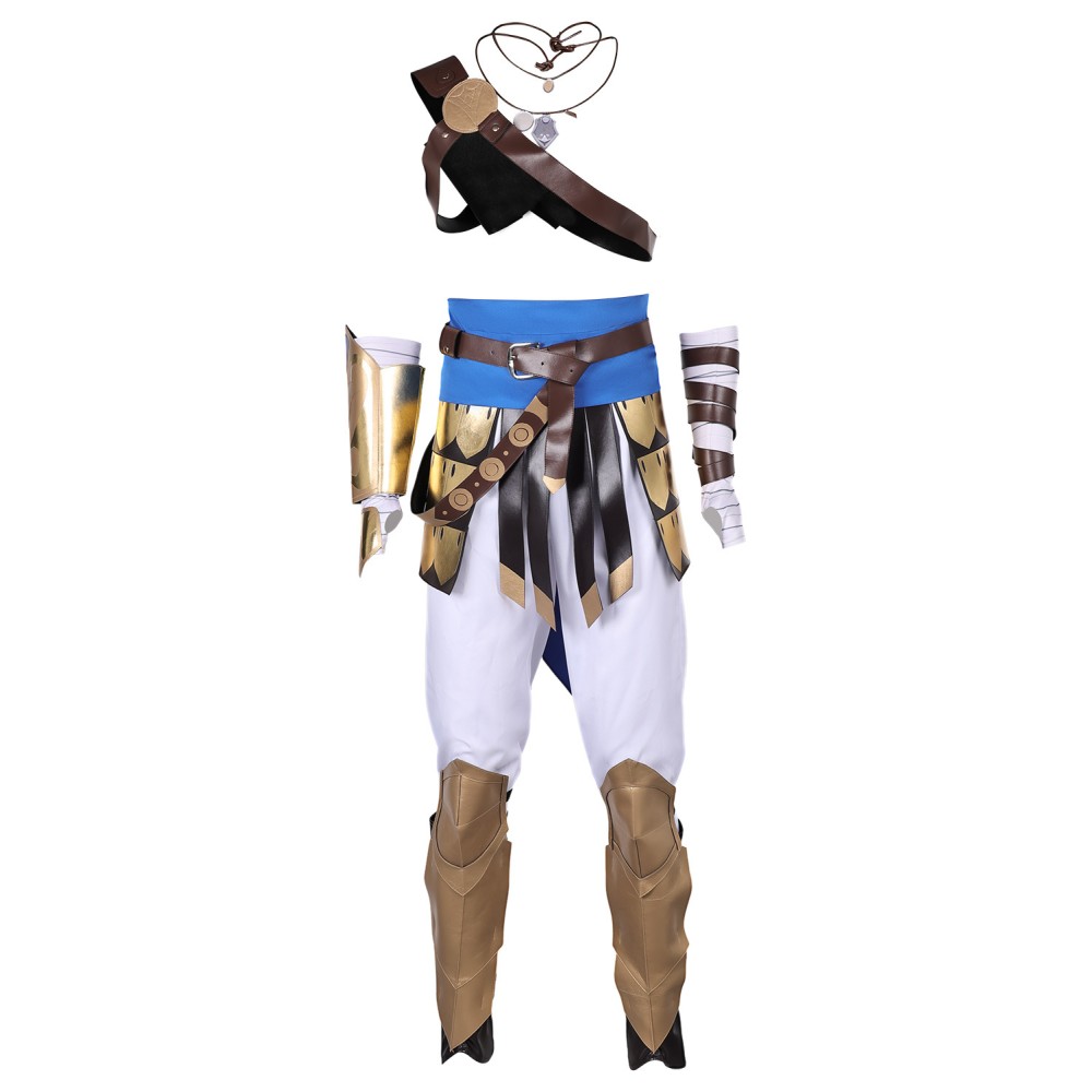 Prince of Persia : The Lost Crown Sargon Costume de Cosplay Complet Tenue de Halloween Carnaval