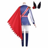 Pretty Derby Rose Kingdom Women Blue Uniform Cosplay Costume Halloween Carnival Outfit