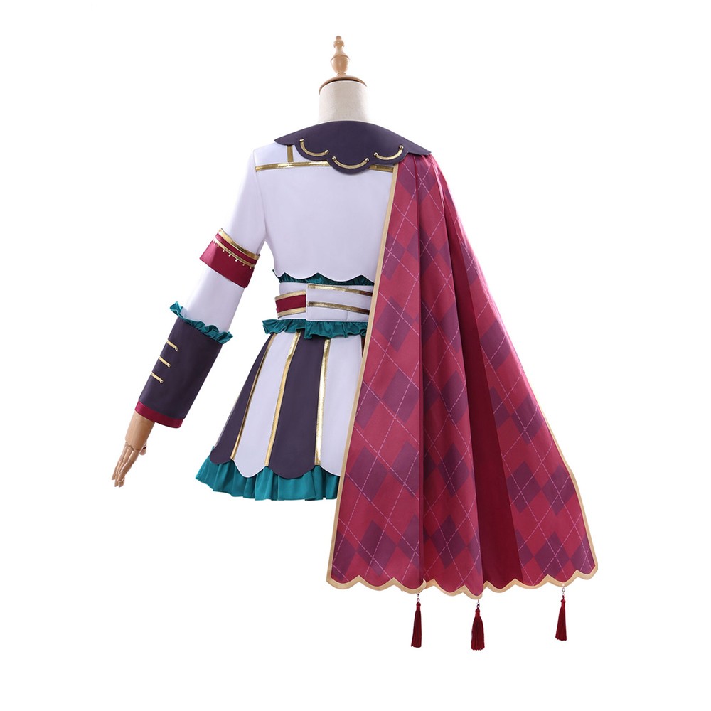 Pretty Derby Marche Lorraine Women White Cosplay Costume Halloween Carnival Outfit