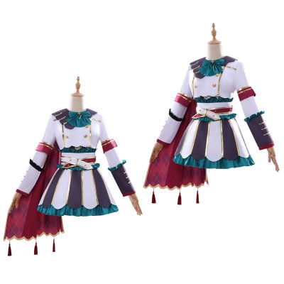 Pretty Derby Marche Lorraine Women White Cosplay Costume Halloween Carnival Outfit