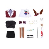 Pretty Derby Forever Young Women Red Cosplay Costume Halloween Carnival Outfit