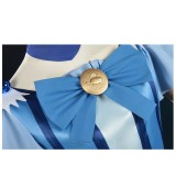 Pretty Cure Reika Aoki Women Blue Dress Cosplay Costume Halloween Carnival Outfit