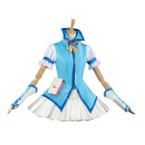 Pretty Cure Karen Minazuki Women Blue Dress Cosplay Costume Halloween Carnival