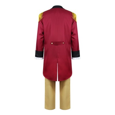 President George Washington Red Cosplay Costume Halloween Carnival Outfit