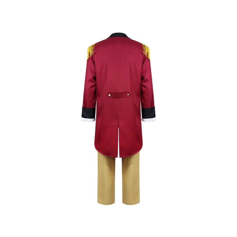 President George Washington Red Cosplay Costume Halloween Carnival Outfit