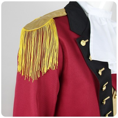 President George Washington Red Cosplay Costume Halloween Carnival Outfit