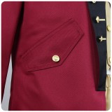 President George Washington Red Cosplay Costume Halloween Carnival Outfit