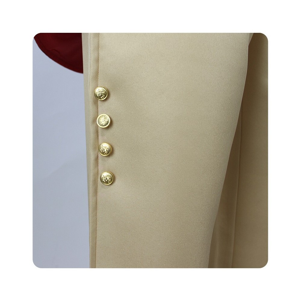 President George Washington Red Cosplay Costume Halloween Carnival Outfit