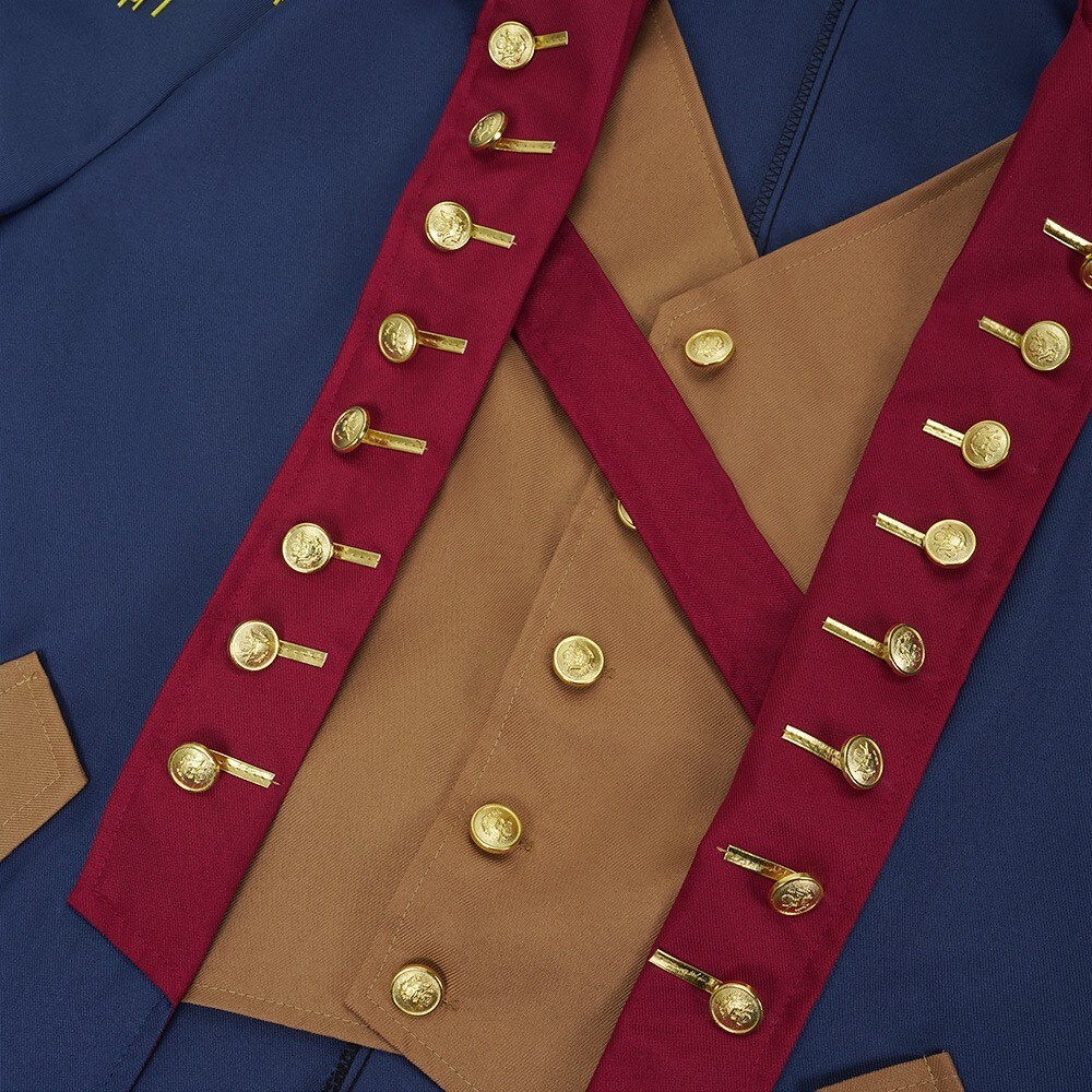 President George Washington Blue Cosplay Costume Halloween Carnival Outfit