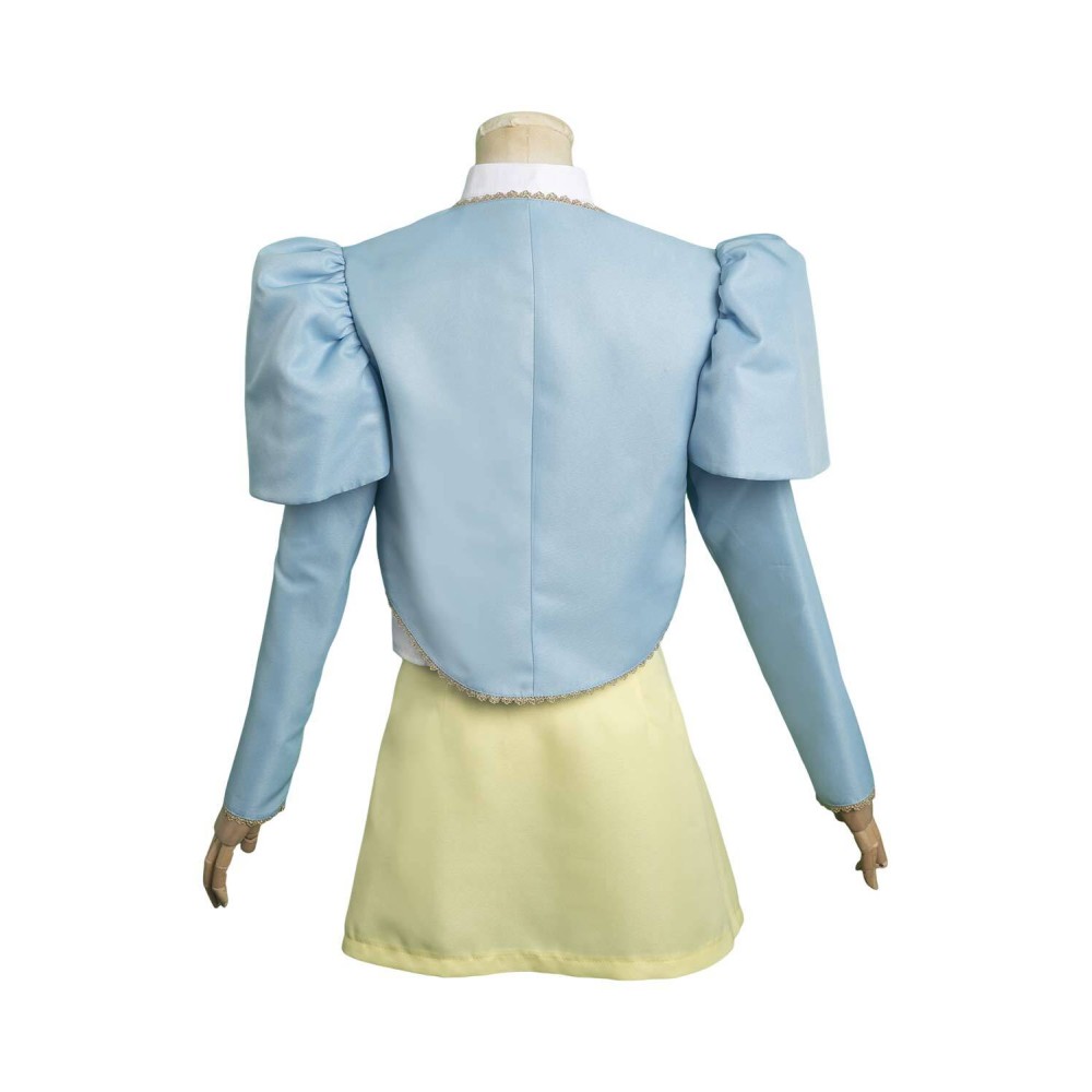 Costume de cosplay Bella Baxter Poor Things en bleu pour Halloween et carnaval