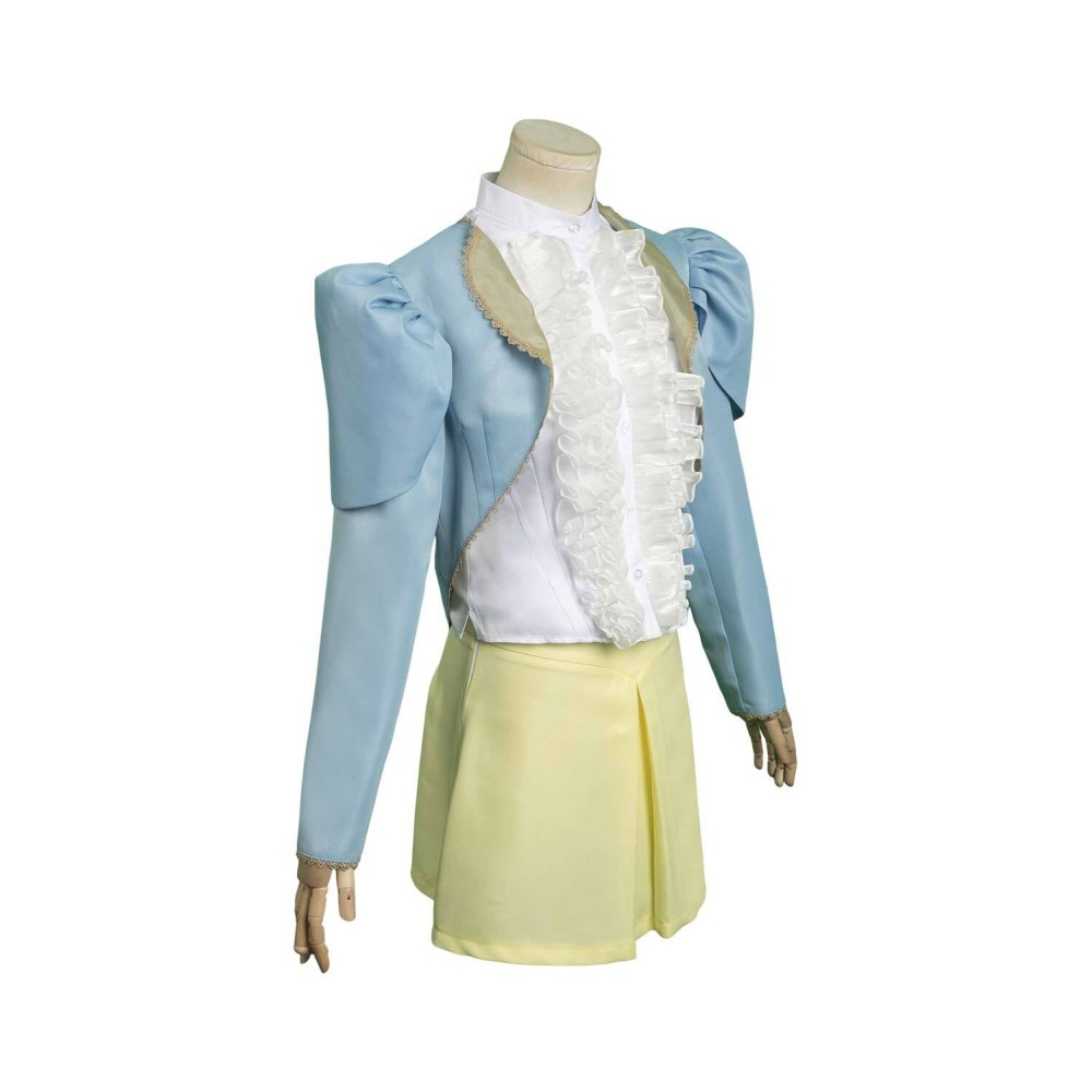 Costume de cosplay Bella Baxter Poor Things en bleu pour Halloween et carnaval