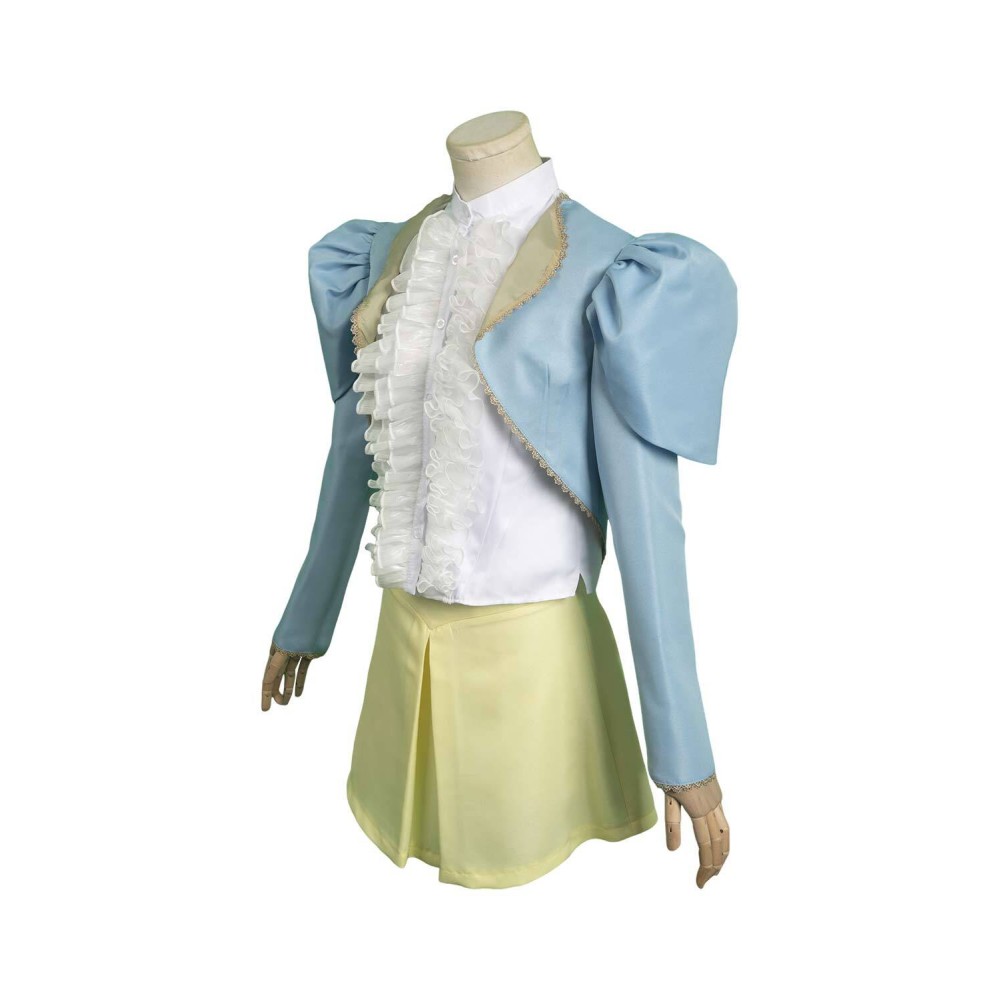 Costume de cosplay Bella Baxter Poor Things en bleu pour Halloween et carnaval