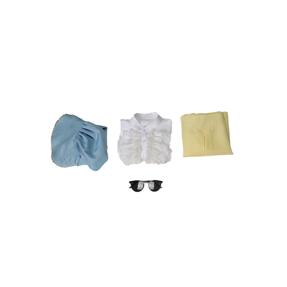 Costume de cosplay Bella Baxter Poor Things en bleu pour Halloween et carnaval