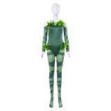 Costume de cosplay Poison Ivy pour femmes, combinaison verte, tenue de carnaval d'Halloween