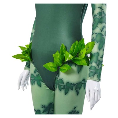 Costume de cosplay Poison Ivy pour femmes, combinaison verte, tenue de carnaval d'Halloween