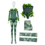 Costume de cosplay Poison Ivy pour femmes, combinaison verte, tenue de carnaval d'Halloween