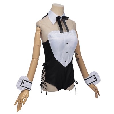 Jouer à des jeux de mort pour mettre de la nourriture sur la table Costume de cosplay de Yuuki Sorimachi Bunny Girl Carnaval d'Halloween