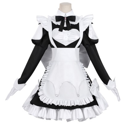 Playing Death Games to Put Food on the Table Momono Women Maid Dress Cosplay Costume Halloween Carnival