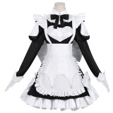 Jouer à des jeux de mort pour mettre de la nourriture sur la table Robe de servante pour femmes Momono Costume de cosplay Halloween Carnaval
