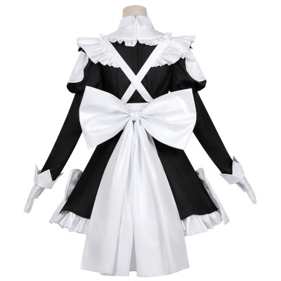 Jouer à des jeux de mort pour mettre de la nourriture sur la table Robe de servante pour femmes Momono Costume de cosplay Halloween Carnaval