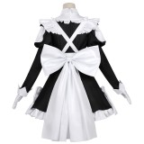 Jouer à des jeux de mort pour mettre de la nourriture sur la table Robe de servante pour femmes Momono Costume de cosplay Halloween Carnaval