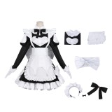 Jouer à des jeux de mort pour mettre de la nourriture sur la table Robe de servante pour femmes Momono Costume de cosplay Halloween Carnaval