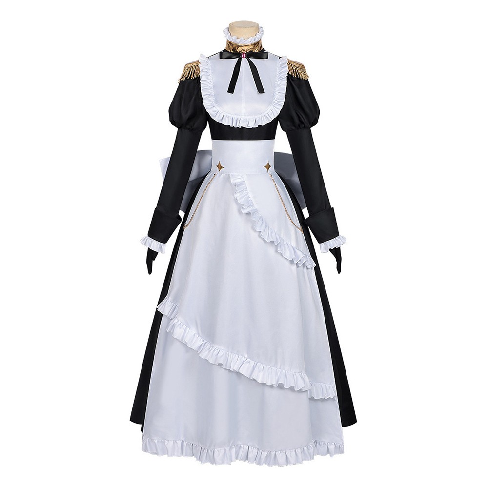 Playing Death Games to Put Food on the Table Benya Women Maid Dress Cosplay Costume Halloween Carnival Outfit