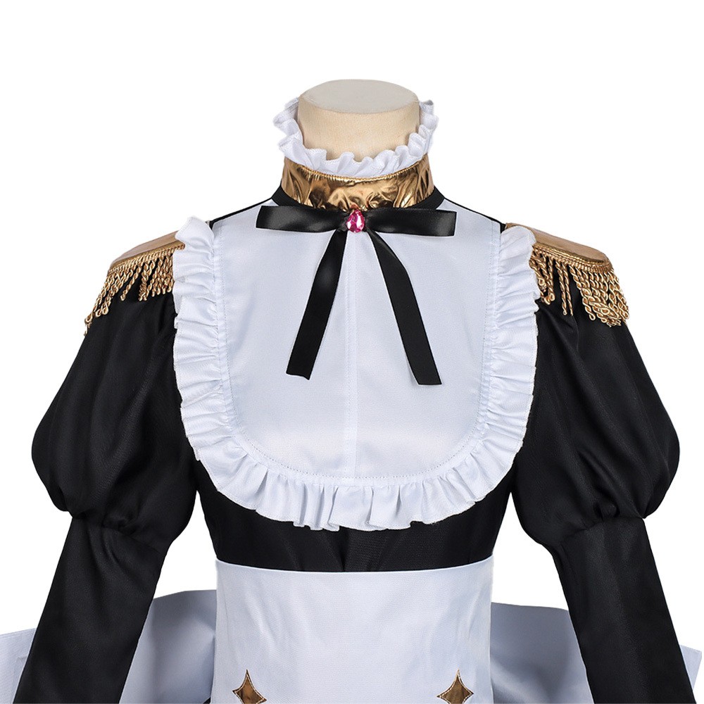 Playing Death Games to Put Food on the Table Benya Women Maid Dress Cosplay Costume Halloween Carnival Outfit