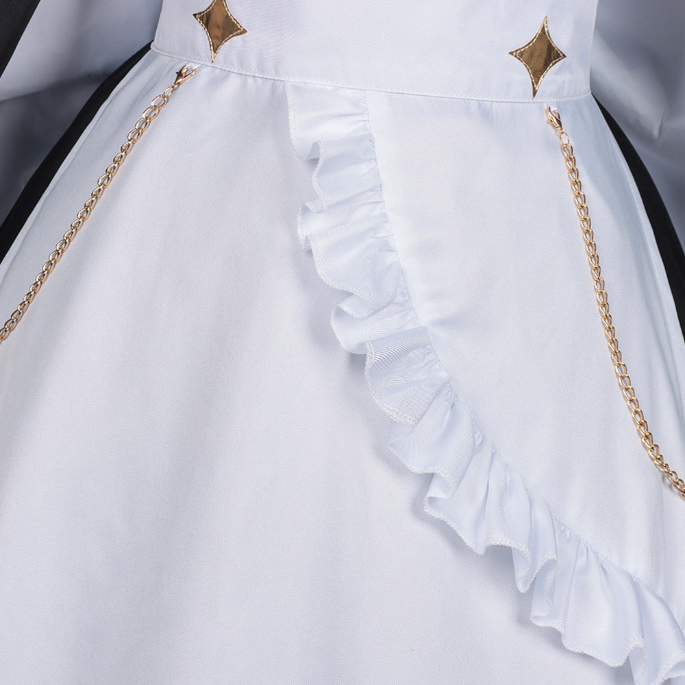 Playing Death Games to Put Food on the Table Benya Women Maid Dress Cosplay Costume Halloween Carnival Outfit