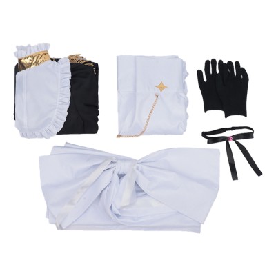 Playing Death Games to Put Food on the Table Benya Women Maid Dress Cosplay Costume Halloween Carnival Outfit