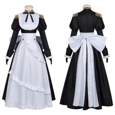 Playing Death Games to Put Food on the Table Benya Women Maid Dress Cosplay Costume Halloween Carnival Outfit