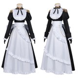 Playing Death Games to Put Food on the Table Benya Women Maid Dress Cosplay Costume Halloween Carnival Outfit