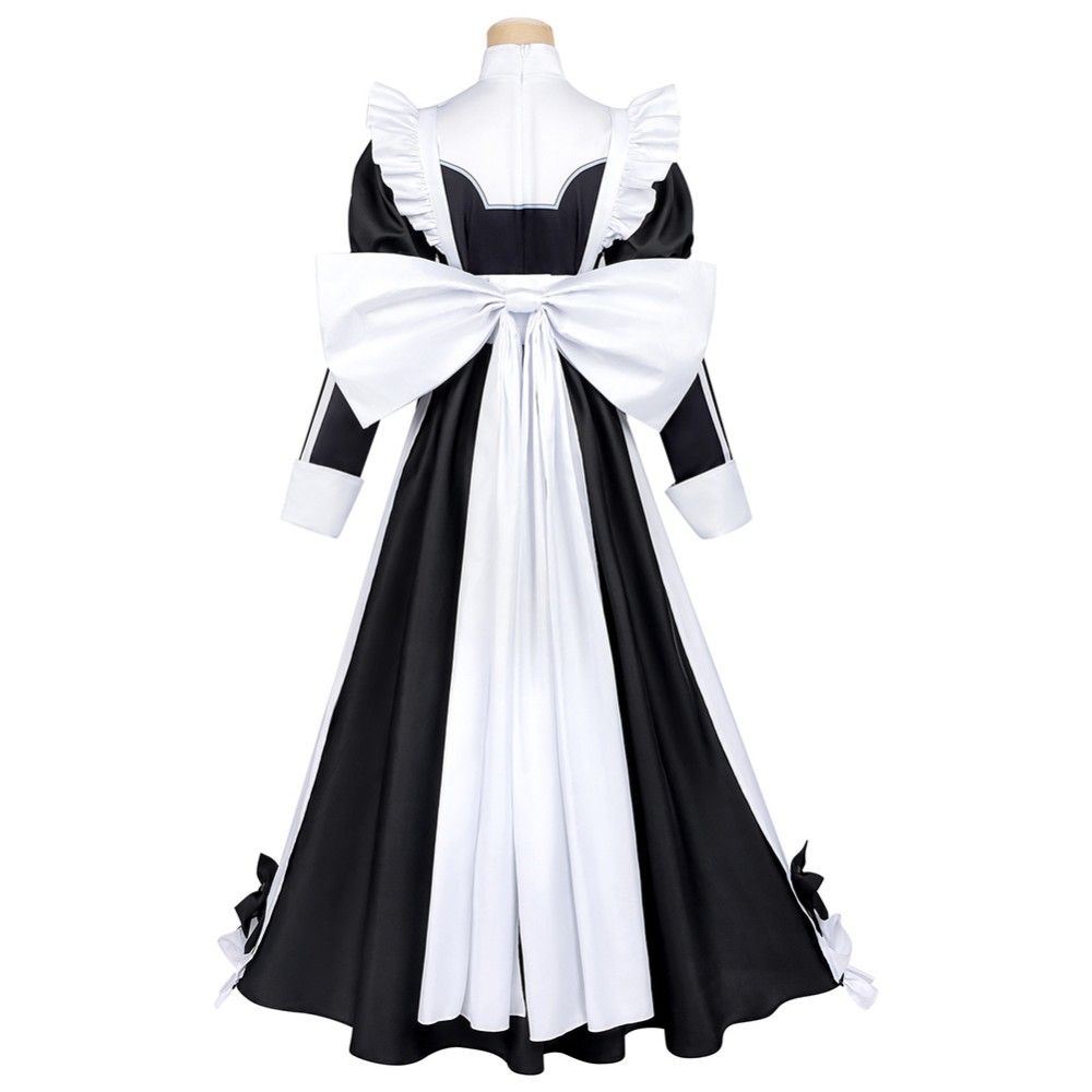 Playing Death Games to Put Food on the Table Aoi Women Maid Dress Cosplay Costume Halloween Carnival Outfit