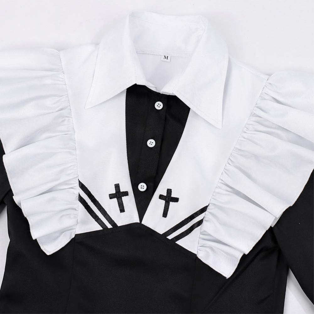 Jouer à des jeux de mort met de la nourriture sur la table Costume de cosplay de Yuuki Sorimachi Tenue de carnaval d'Halloween