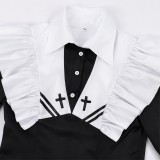 Jouer à des jeux de mort met de la nourriture sur la table Costume de cosplay de Yuuki Sorimachi Tenue de carnaval d'Halloween