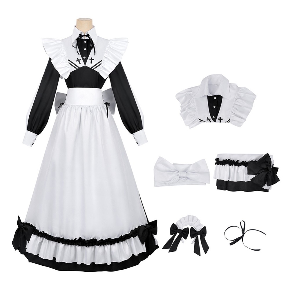 Jouer à des jeux de mort met de la nourriture sur la table Costume de cosplay de Yuuki Sorimachi Tenue de carnaval d'Halloween