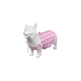 Vêtements pour chien en plaid rose, costume de cosplay, tenue pour Halloween et carnaval