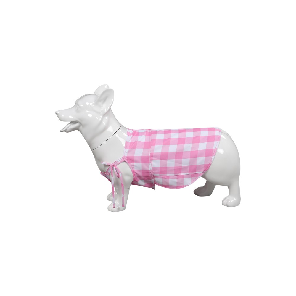 Vêtements pour chien en plaid rose, costume de cosplay, tenue pour Halloween et carnaval