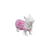 Vêtements pour chien en plaid rose, costume de cosplay, tenue pour Halloween et carnaval