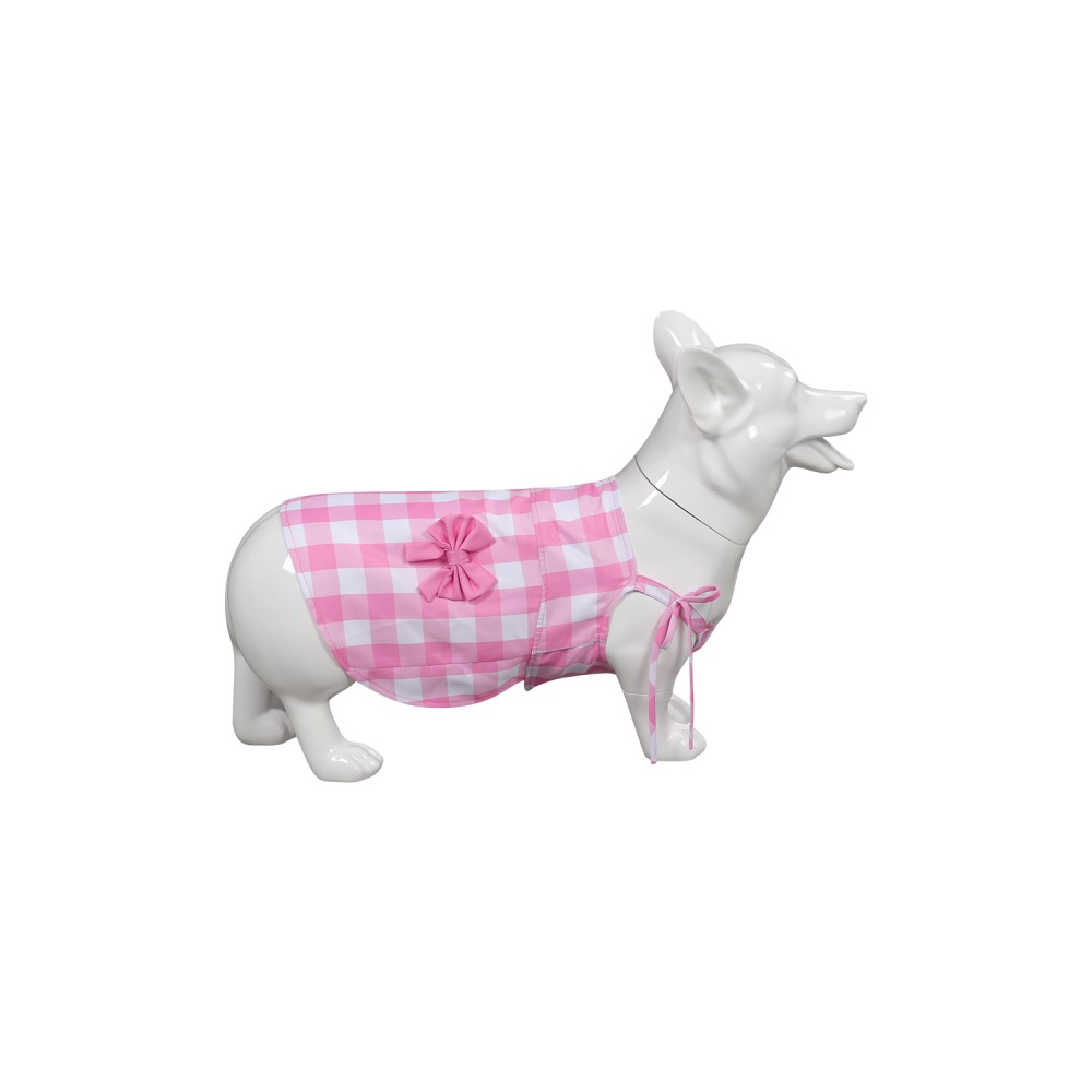 Vêtements pour chien en plaid rose, costume de cosplay, tenue pour Halloween et carnaval