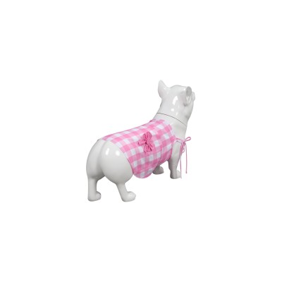 Vêtements pour chien en plaid rose, costume de cosplay, tenue pour Halloween et carnaval