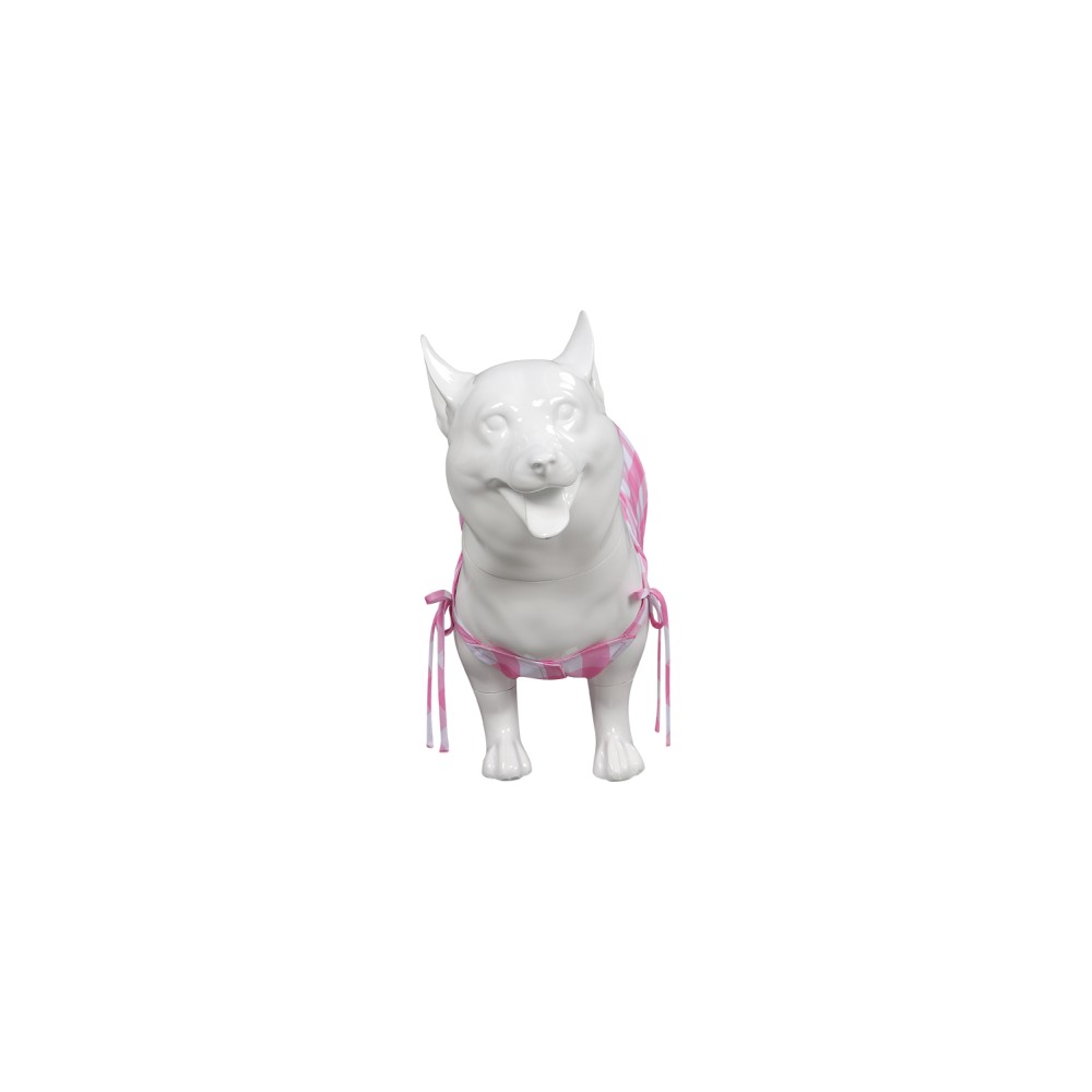 Vêtements pour chien en plaid rose, costume de cosplay, tenue pour Halloween et carnaval