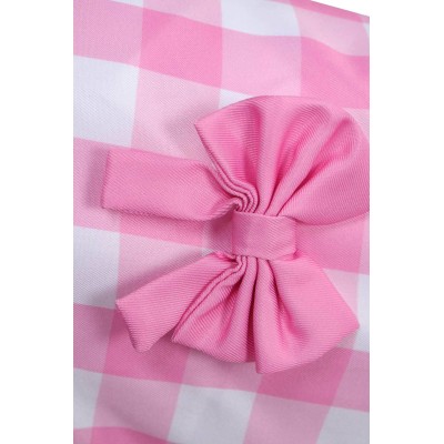 Vêtements pour chien en plaid rose, costume de cosplay, tenue pour Halloween et carnaval