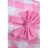 Vêtements pour chien en plaid rose, costume de cosplay, tenue pour Halloween et carnaval